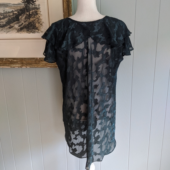 VTG Victoria's Secret Gold Label Sheer Nightgown S - Picture 6 of 8